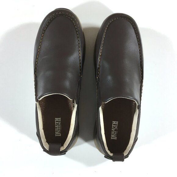 Duluth Trading Tower Hill Slip On Shoes Mens Size 11.5 Brown Leather 20060766 - Picture 4 of 9